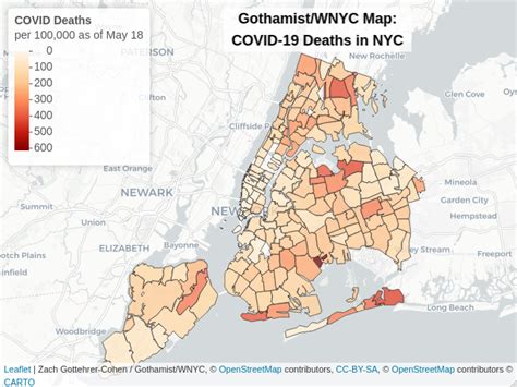 Interactive Map Shows NYC COVID-19 Deaths By Zip Code: Starrett City Most Affected - Gothamist