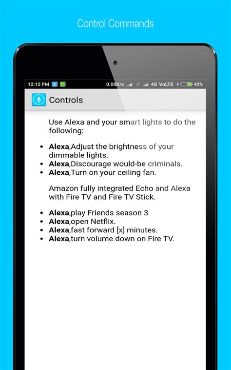 Commands For Alexa:Amazon.com:Appstore for Android