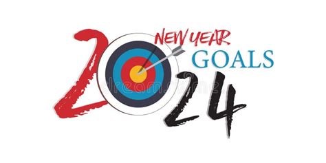 2024 New Year Business Goals. Stock Illustration - Illustration of 2024, template: 282896959