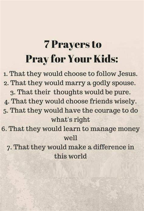 7 Prayers to Pray for your Kids | Prayer for my children, Prayers for ...