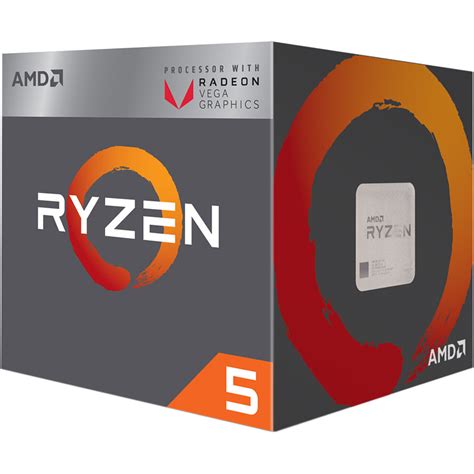 AMD Ryzen 5 2400G 3.6 GHz Quad-Core AM4 Processor YD2400C5FBBOX