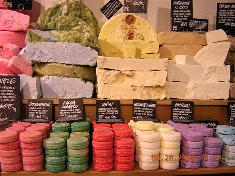 Soap at Lush- Venice, Italy | Soap display at the Lush store… | Flickr