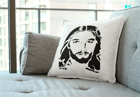 Jesus Christ Face Stencil Versatile and Reusable Holiday Magic ...