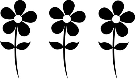 Daisy Flower Silhouette at GetDrawings | Free download
