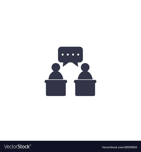 Debate icon symbol Royalty Free Vector Image - VectorStock