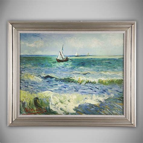 Wexford Home Vincent Van Gogh 'Seascape at Saintes-Maries' Canvas Art (36x30), Silver | Buy ...