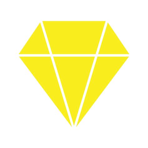 eps10 yellow vector diamond icon, or symbol in simple flat trendy style isolated on white ...