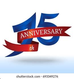 15th Years Anniversary Symbol Vector Stock Vector (Royalty Free ...