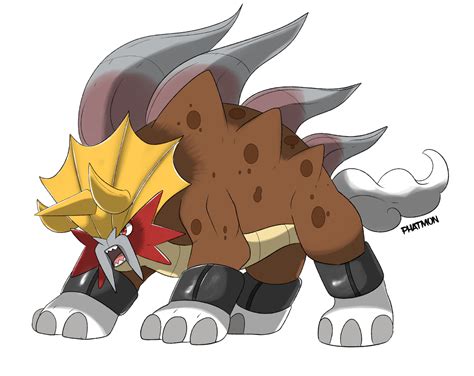 Paradox Entei -Burning Brute V2 by Phatmon on DeviantArt