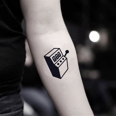 Slot Machine Temporary Tattoo Sticker - OhMyTat