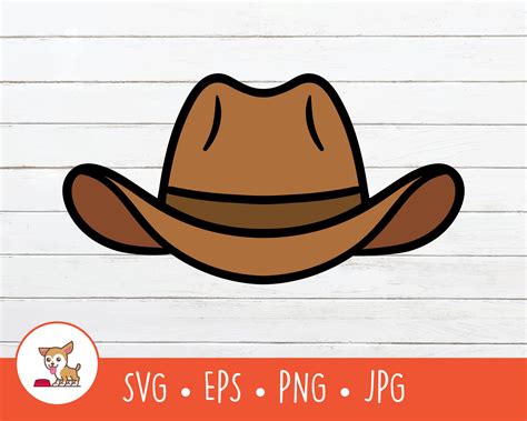 Cowboy Hat Clipart, Vector Cowboy Hat SVG, Cowboy Cut File for Cricut ...