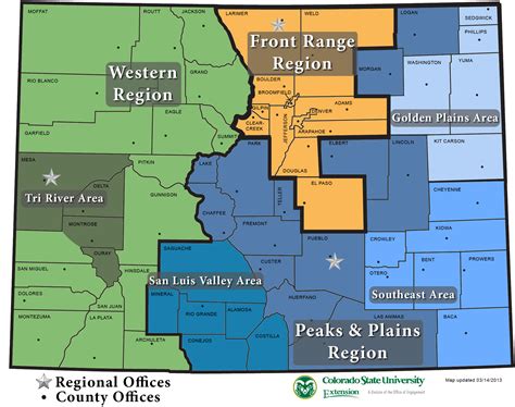 4th Grade Colorado Map Regions - Map