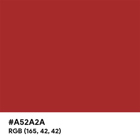 Auburn color hex code is #A52A2A