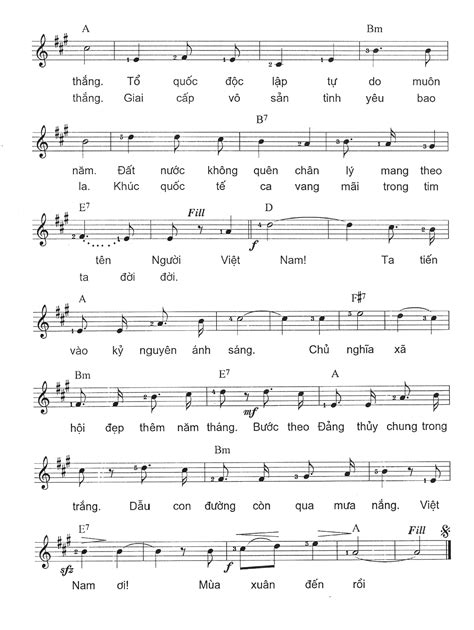 SHEET MUSIC FREE - Sheet PIANO FOR YOU ~ VIỆT NAM ƠI MÙA XUÂN ĐẾN RỒI