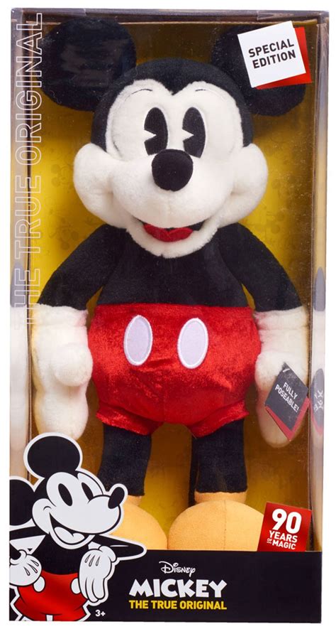 Disney Mickey the True Original 90 Years of Magic Mickey Mouse 15 Plush Poseable Just Play - ToyWiz