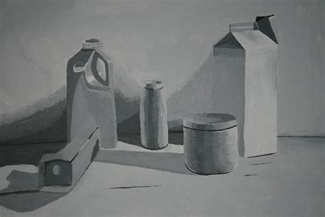 Black And White Still Life Painting by Ryan Flanagan