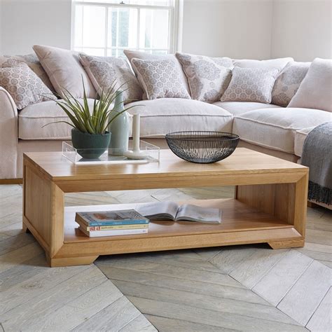 Bevel Solid Oak Coffee Table | Living Room Furniture – dekorationcity.com