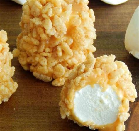 CARAMEL MARSHMALLOW RICE KRISPIE BALLS #desserts #sweets