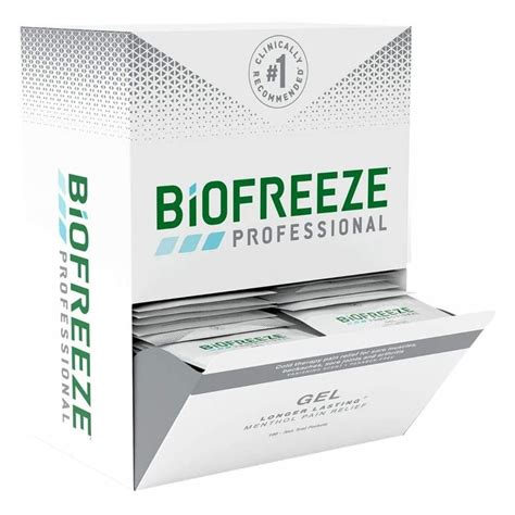 Biofreeze 3.5% Strength Menthol Topical Pain Relief Gel, 3 mL packets ...