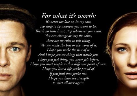 BENJAMIN BUTTON MOVIE QUOTES | Benjamin Button | Fun Movie Quotes ...