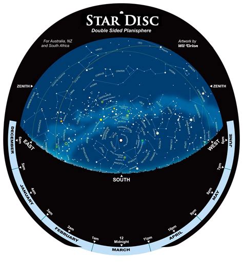 Star Disc Planisphere for Southern Hemisphere - Astrovisuals