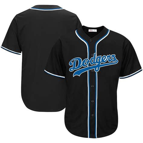 Men's Los Angeles Dodgers Black Big & Tall Fashion Jersey