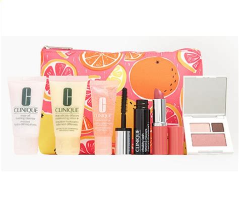 Makeup Sets and Kits 107956: Clinique 7Pc Cosmetic Gift Set Fruits Bag And Fullsize Lipstick ...