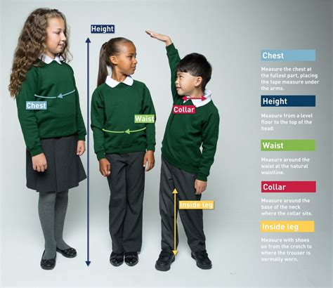 Size Chart - Kool Kidz Uniforms