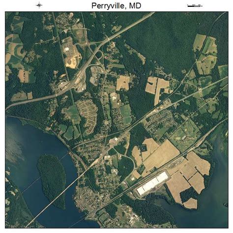 Aerial Photography Map of Perryville, MD Maryland