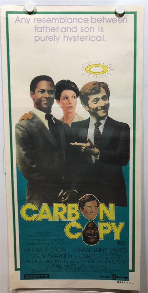 ORIGINAL DAYBILL MOVIE POSTER - CARBON COPY - Any resemblance between ...