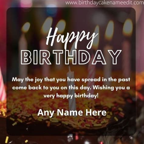 Generate Happy Birthday Greeting Card With Name Image