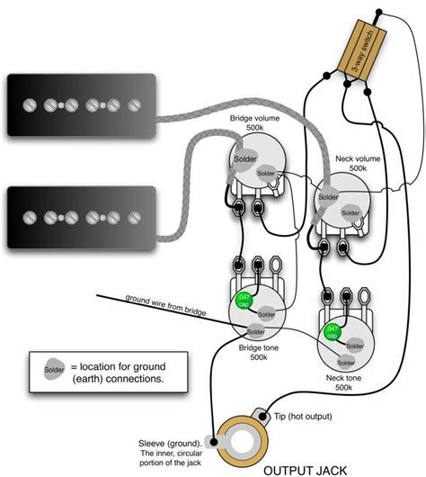 Les Paul Wiring Diagram Simple