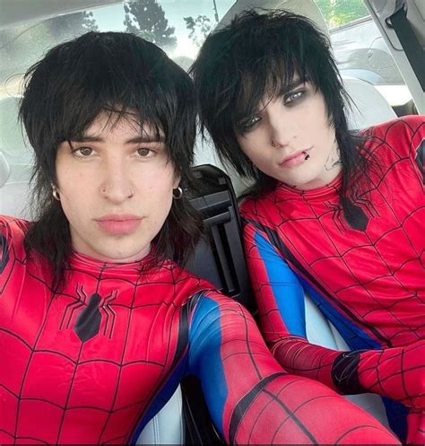 Jake and Johnnie spider man | Johnnie guilbert, Cute emo guys, Hot emo guys