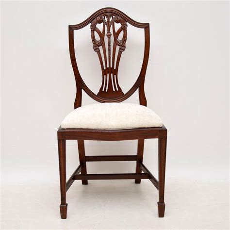 Set of 8 Antique Georgian Style Mahogany Dining Chairs - Marylebone Antiques