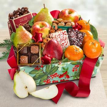 Christmas Gift Baskets - Merry Christmas Fruit Basket