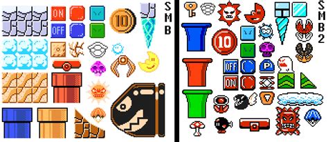 I re-created some of the new SMB sprites seen in the recent Super Mario ...