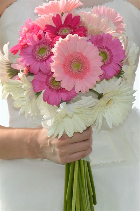 Hawaii Wedding Flowers: Gerbera Daisy Bouquet