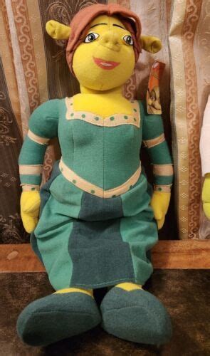 2004 Dreamworks Shrek 2 Fiona & Shrek Stuffed Plush Toys by Nanco with Tags | #4592007590