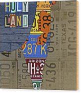 Israel The Holy Land Map Made with Recycled USA License Plates Mixed Media by Design Turnpike ...