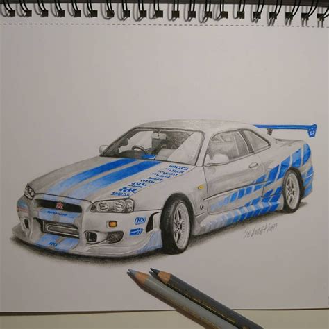 Paul Walker's Nissan gtr r34 from movie The Fast and the Furious ...