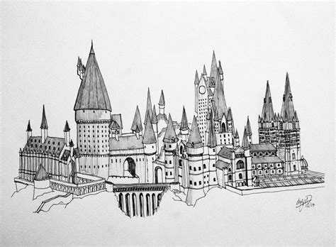 How To Draw Hogwarts School Narrated Hogwarts Art Hogwarts Castle ...