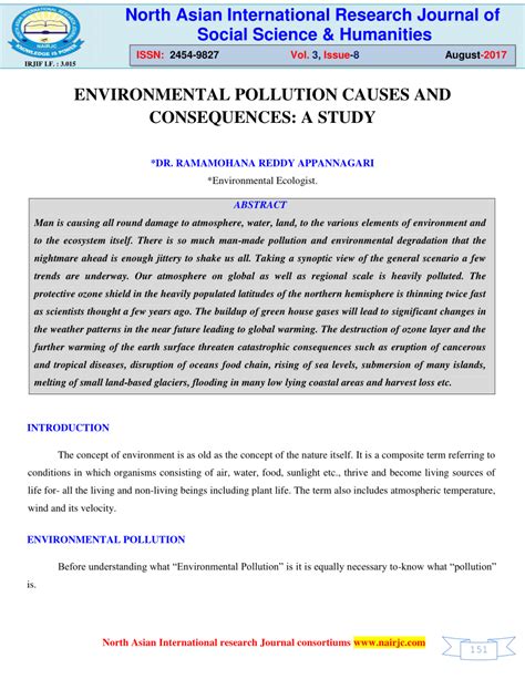 What Is Environmental Pollution And Its Causes - Infoupdate.org