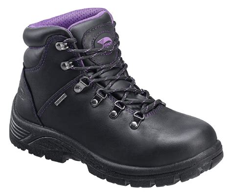 Avenger Safety Footwear Women's A7124 Black Waterproof Steel Toe Work Boot