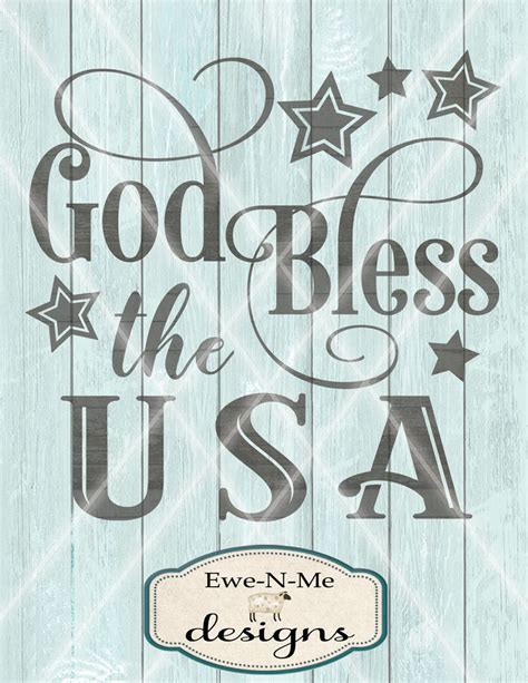 God Bless the USA Svg Patriotic Svg July 4th SVG - Etsy