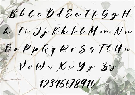 Cursive Calligraphy Alphabet Letters