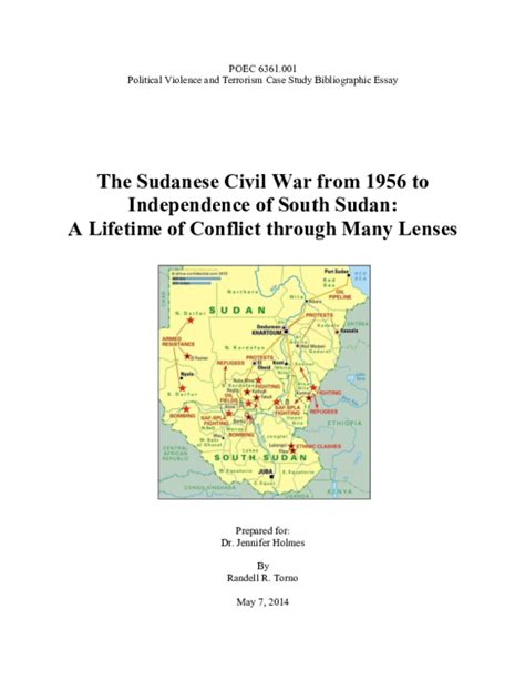 (PDF) The Sudanese Civil War from 1956 to Independence of South Sudan: A Lifetime of Conflict ...