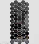 40 Hexagon Silver (Each Piece Size 12 cm x 10 cm) hexagon mirror wall ...