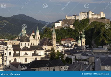 Salzburg castle stock image. Image of historical, monument - 25017907