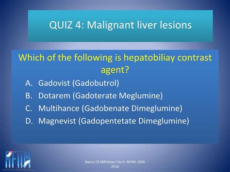 QUIZ 4: Malignant liver lesions - ppt download