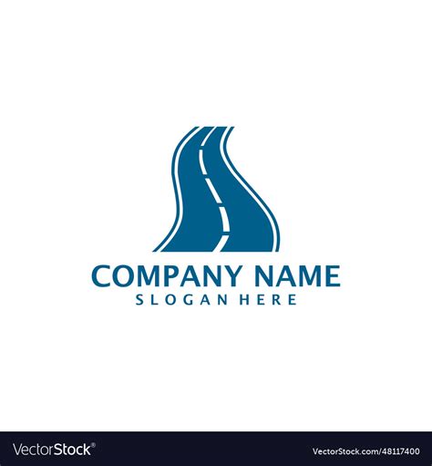 Road logo design road logo design template Vector Image